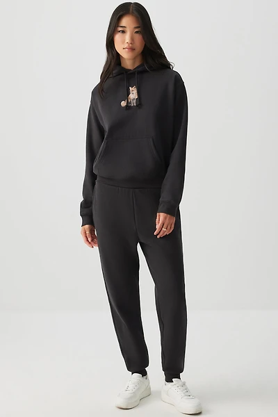 Ardene Slouchy Sweatpants in | Size | Polyester/Cotton | Fleece-Lined