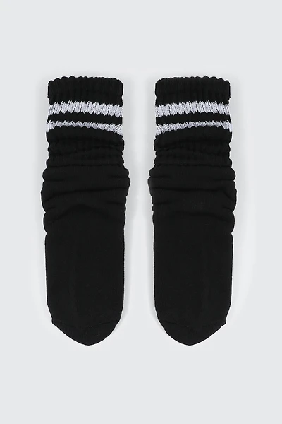 Ardene Slouchy Socks in Black | Polyester/Spandex
