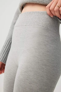 Legging sans coutures doublé en fausse fourrure