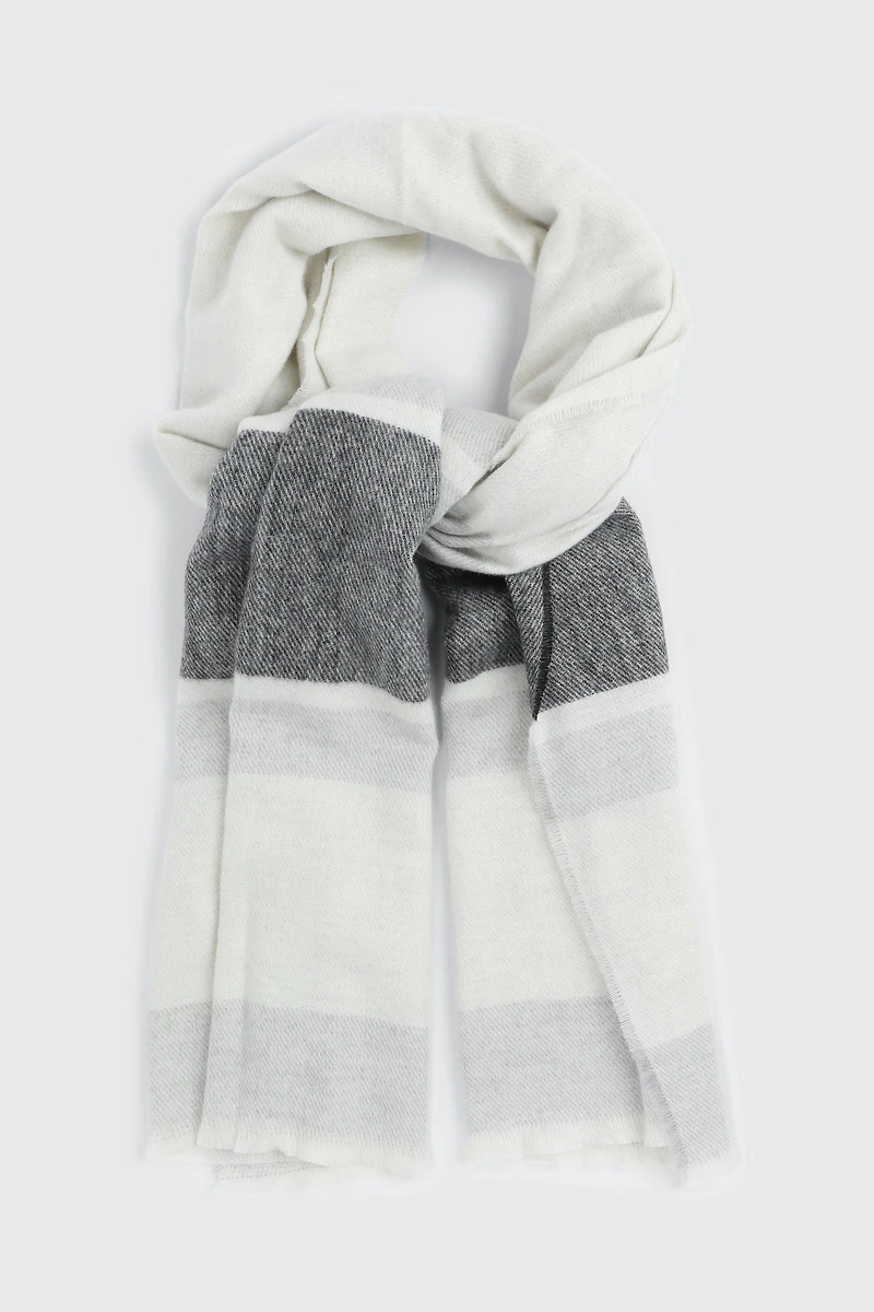 Ardene Rectangular Colorblock Scarf | Polyester