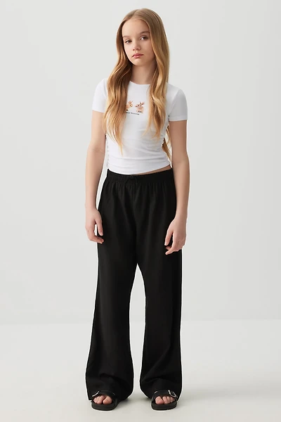 Ardene Kids Wide Leg Pants in | Size Small | Viscose