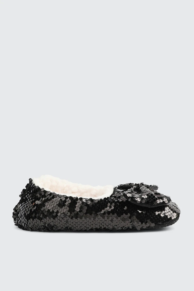 Ardene Sequin Slippers in | Size | Polyester