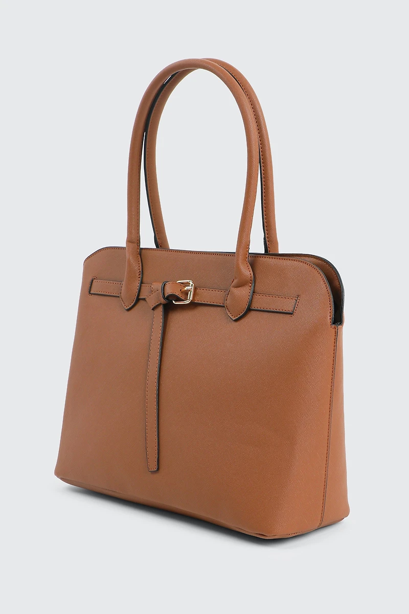 Grand sac fourre-tout à détail de boucle