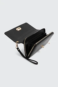 Portefeuille à verrou tournant