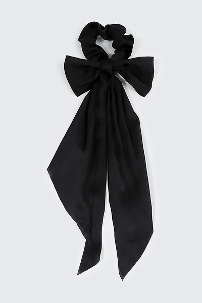 Chouchou avec nœud et longues pointes