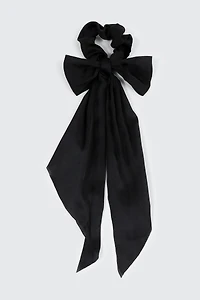 Chouchou avec nœud et longues pointes