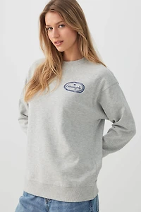 Ardene Gilmore Girls Sweatshirt in Grey | Size | Polyester/Cotton/Elastane | Fleece-Lined