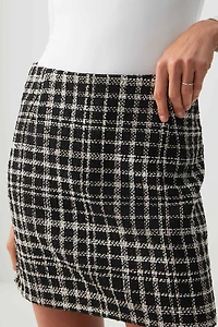 Jupe courte en tweed