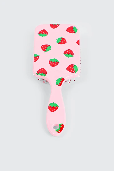 Ardene Kids Strawberry Hairbrush in Light Pink