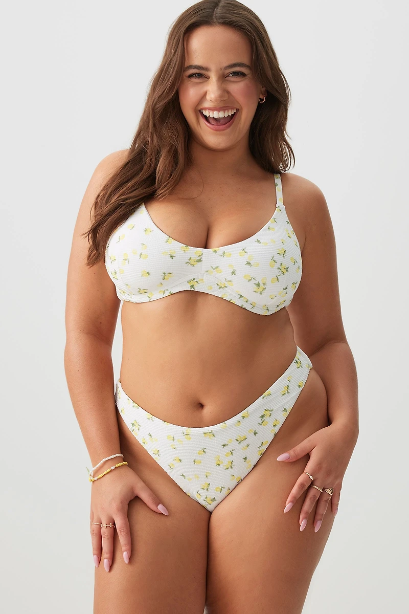 Bas de bikini fleuri flora