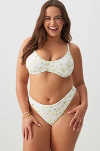 Bas de bikini fleuri flora