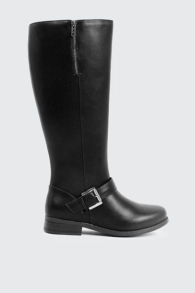 Ardene Riding Boots with Buckle in | Size | Faux Leather