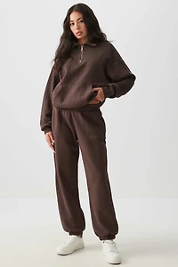 Ardene Washed Sweatpants in | Size | Polyester/Cotton | Fleece-Lined