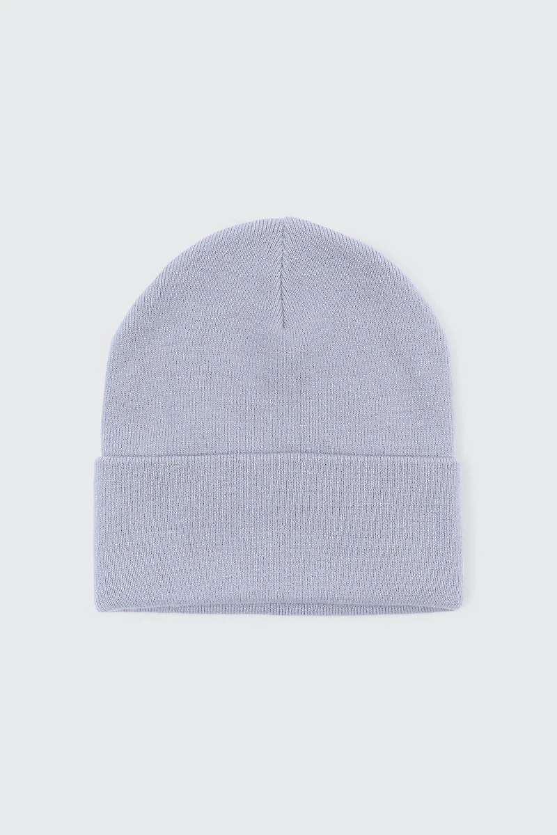 Ardene Super Soft Solid Beanie in Light Blue | Polyester/Elastane