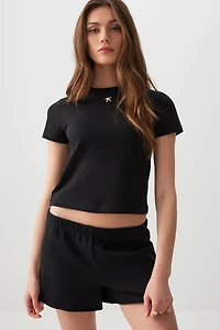 Ardene French Terry Shorties in | Size | Polyester/Cotton | Eco-Conscious