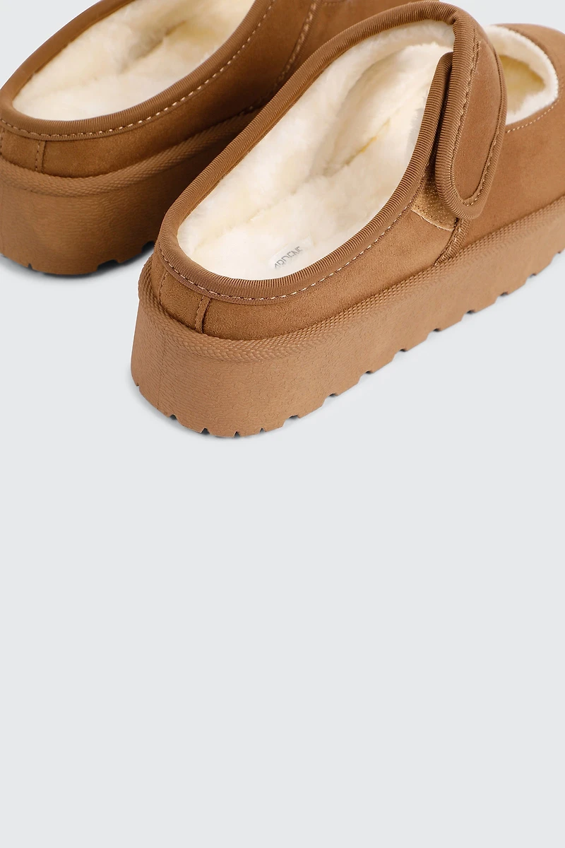 Chaussures Mary Jane en faux mouton