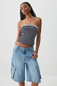 Haut tube rayé à boucle