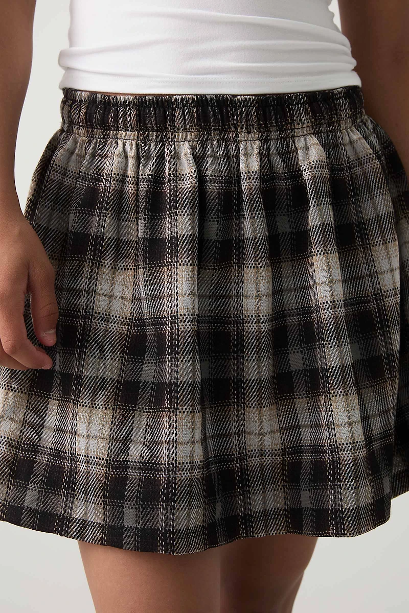 Jupe courte à carreaux