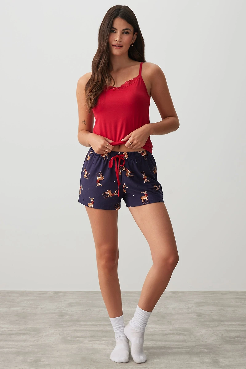 Ardene HUSHKNIT Boxer Shorts in Dark | Size | Polyester/Elastane | Eco-Conscious