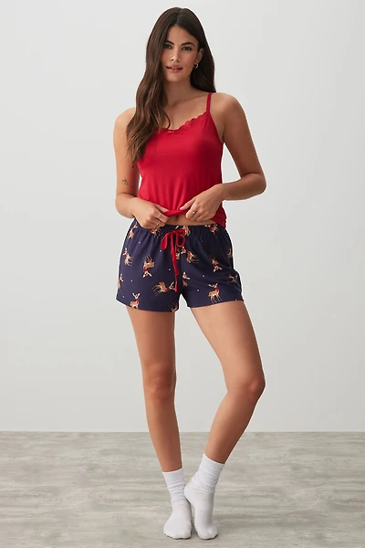 Ardene HUSHKNIT Boxer Shorts in Dark | Size | Polyester/Elastane | Eco-Conscious