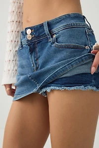 Jupe-short mini en denim