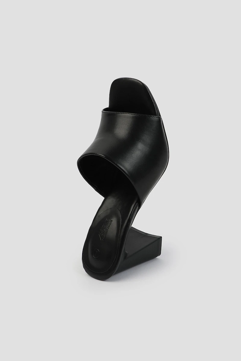 Sandales mules à talons blocs