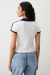 Polo graphique à rayures