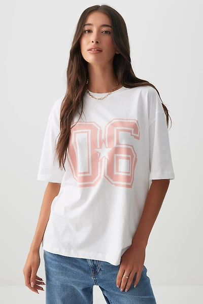 T-shirt ample graphique