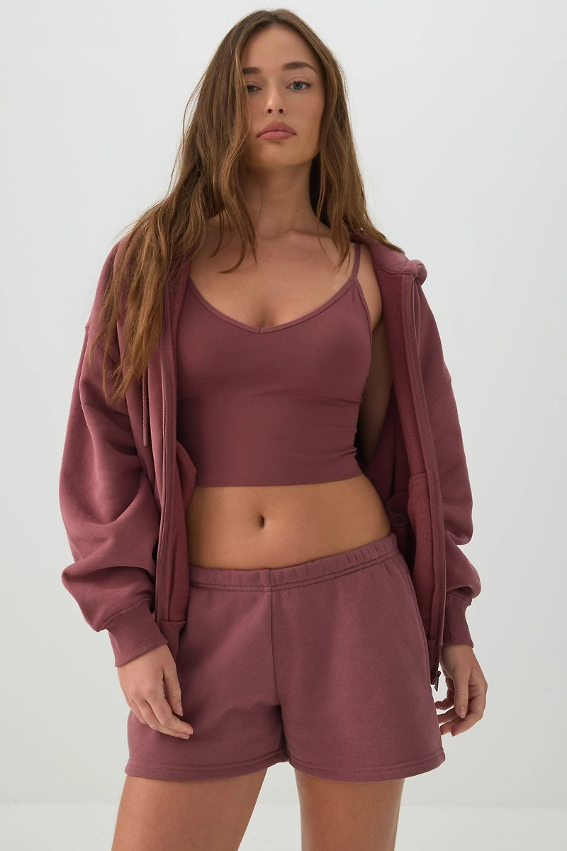 Camisole ultracourte à bonnets amovibles