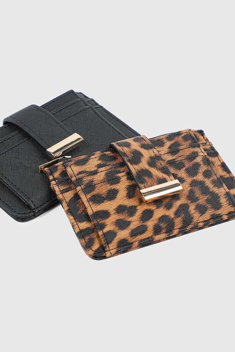 Porte-cartes en faux cuir