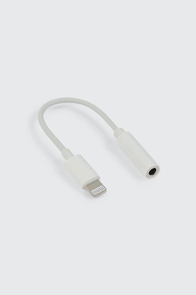 Ardene Lightning to Audio Jack Adapter in White
