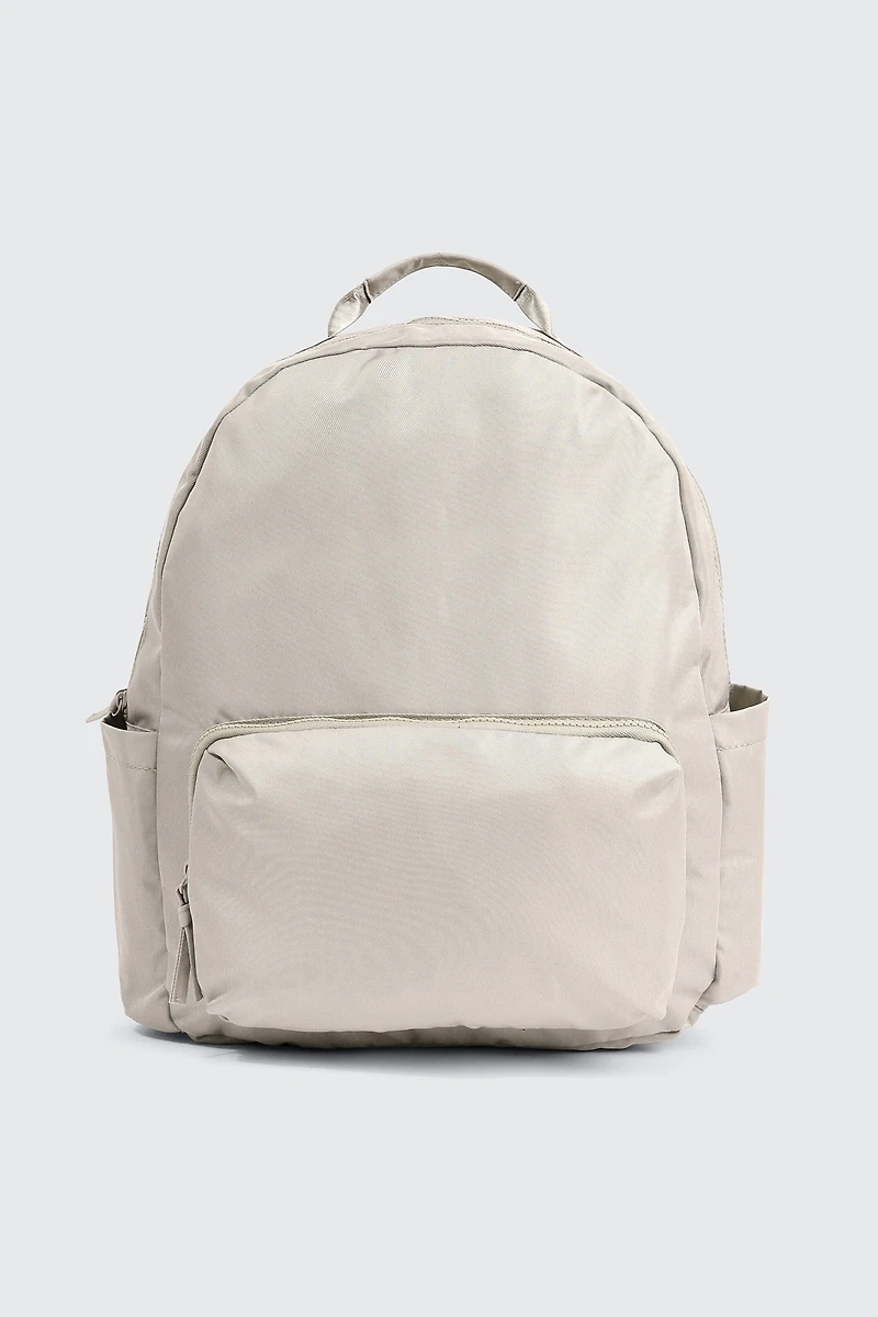 Ardene Canvas Backpack in Beige | 100% Recycled Polyester | Eco-Conscious