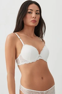 Soutien-gorge pigeonnant dentelle luxe