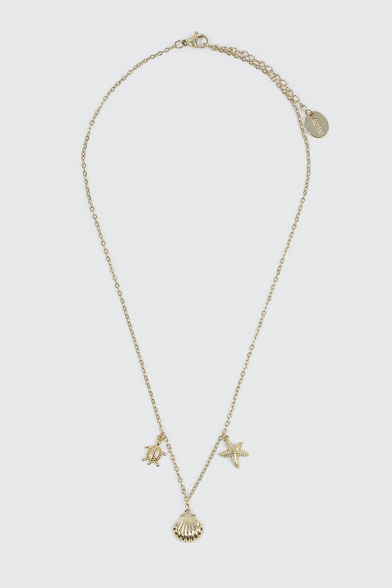 Collier acier inoxydable à breloques