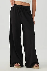 Pantalon à jambe large en jersey