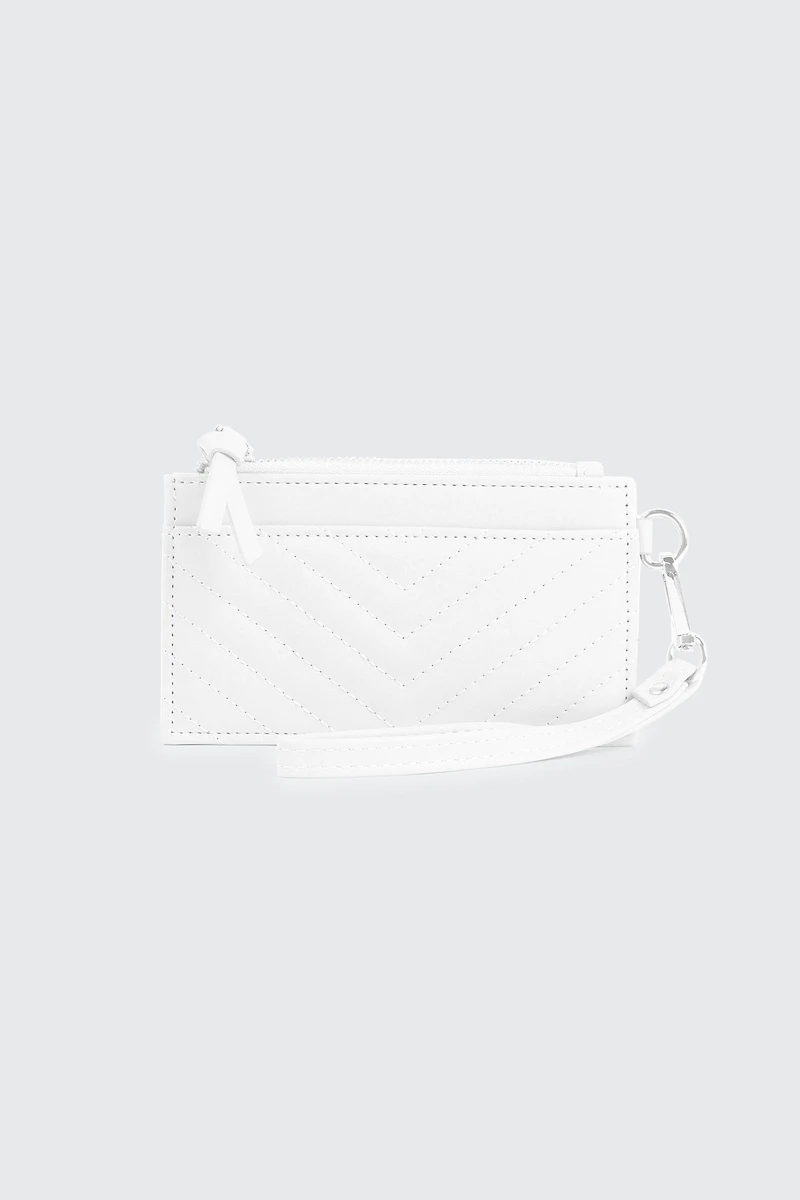 Portefeuille plat surpiqu