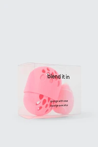 Éponge à maquillage avec étui
