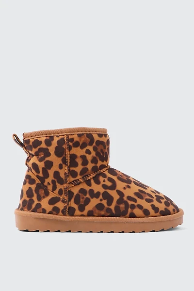 Ardene Mini Faux Sheepskin Boots | Size | Faux Suede | Eco-Conscious