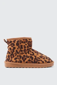 Ardene Mini Faux Sheepskin Boots | Size | Faux Suede | Eco-Conscious