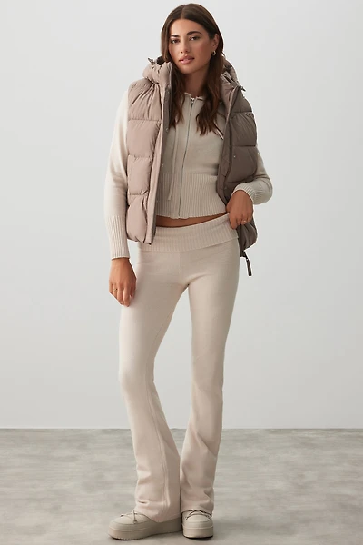 Ardene The Everyday Puff Vest in Chai Latte | Size | Polyester