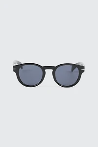 Ardene Man Round Sunglasses For Men in Black