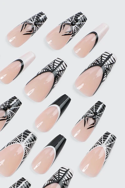 Ardene 20-Pack Spider Web Fake Nails