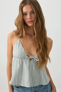 Camisole style nuisette en mélange de lin