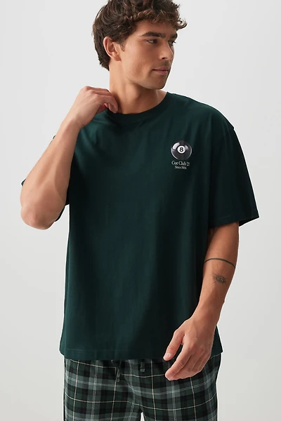 Ardene Man Graphic T-Shirt For Men in Dark Green | Size | Cotton