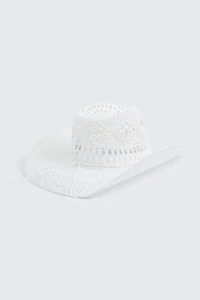 Chapeau de cowboy en paille