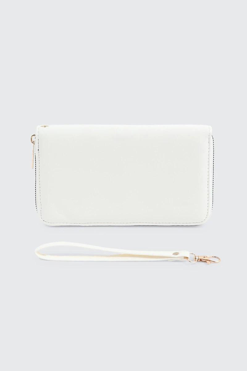 Portefeuille matelassé losanges