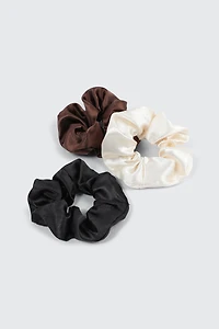 Ardene 3-Pack Satin Scrunchies | Polyester/Elastane