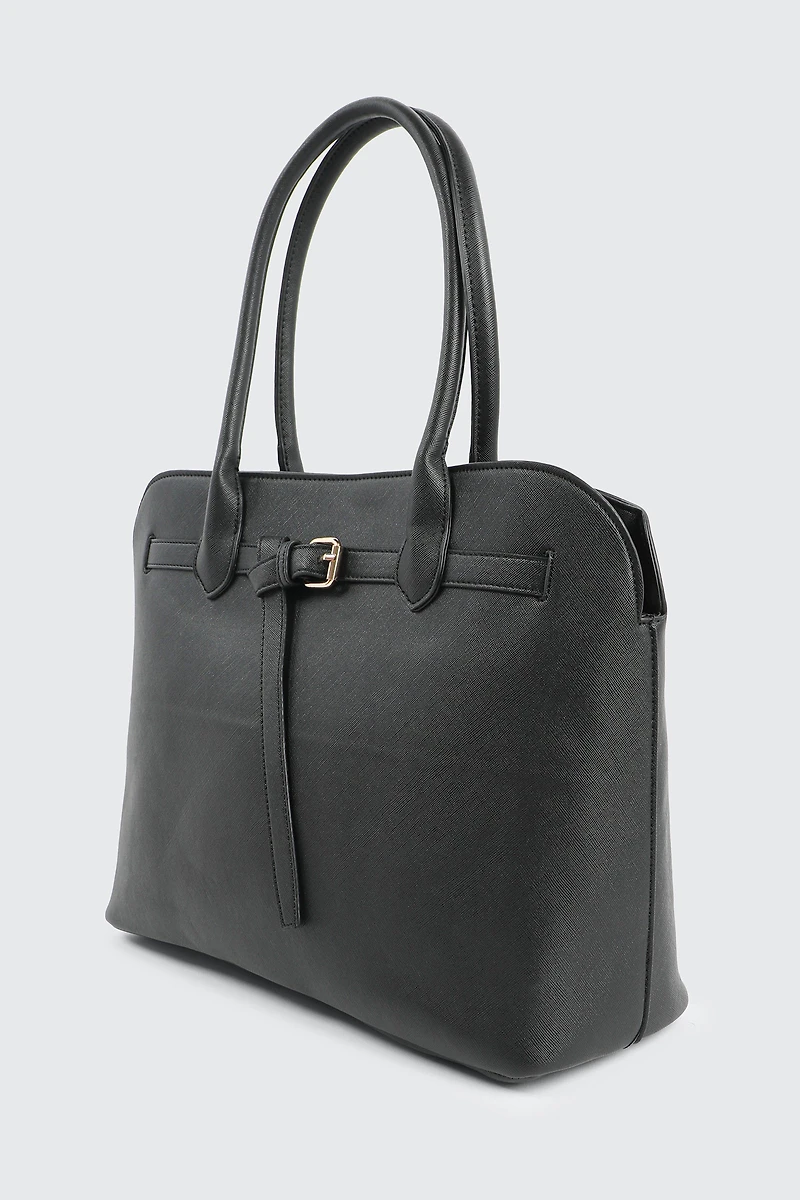 Grand sac fourre-tout à détail de boucle