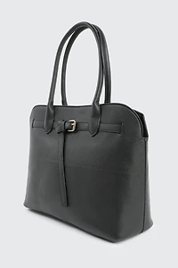 Grand sac fourre-tout à détail de boucle