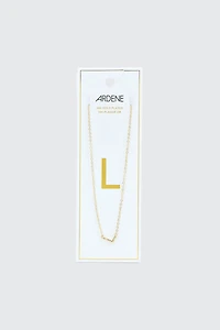 Ardene 14K Gold Plated Initial L Necklace